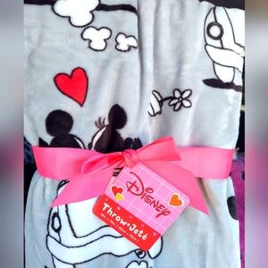 NWT Mickey and Minnie Plush Blanket